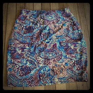 Vintage JCrew Paisley Skirt